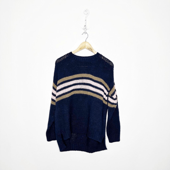 XiRENA Whistler Apres Ski Sweater womens XS Navy Alpaca pullover crewneck - Picture 1 of 6